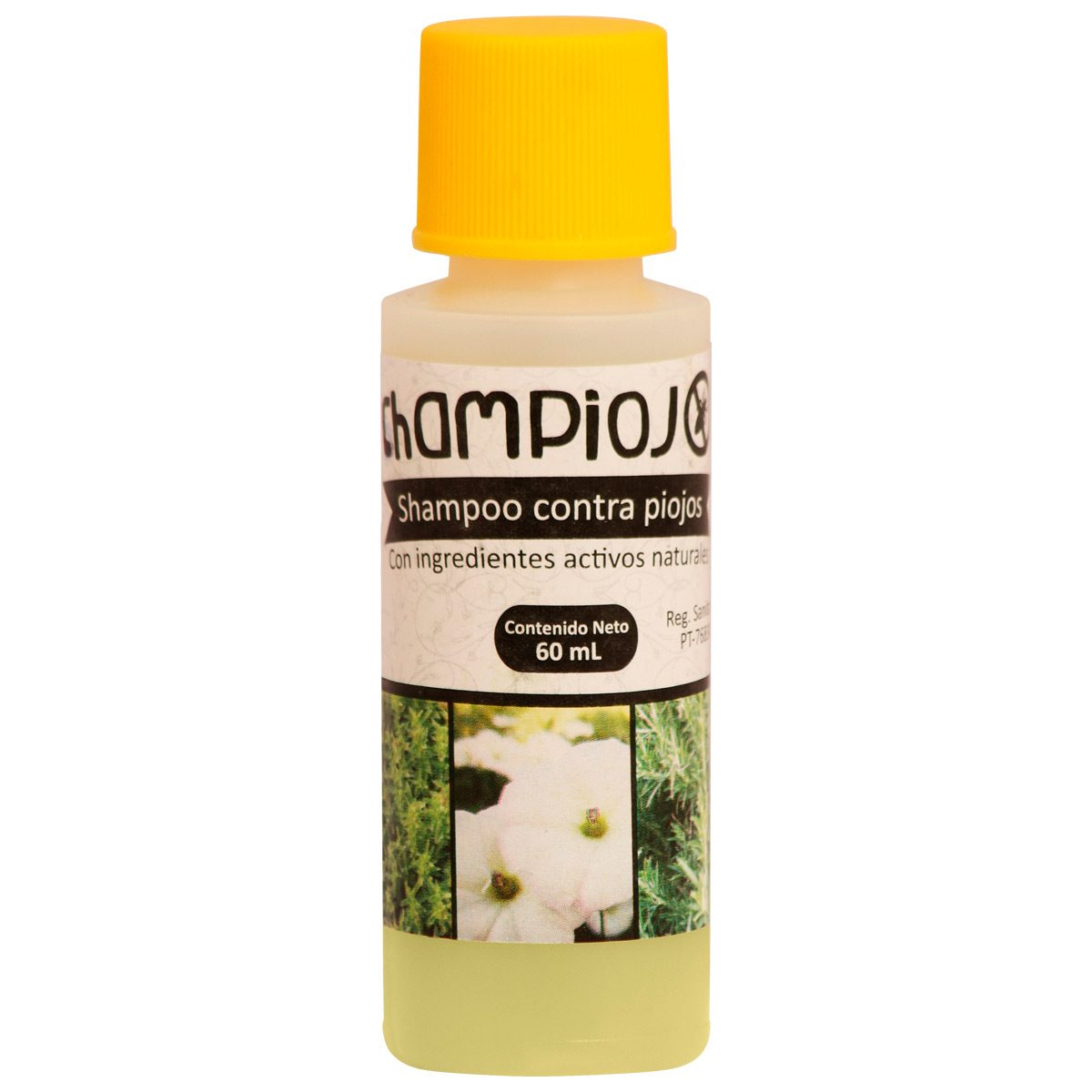 Shampoo champiojo shampiojo de 60ml que combate los piojos y liendres